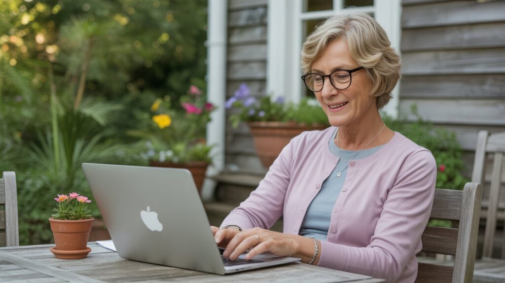 blogging outdoors during retirement with flexible schedule
