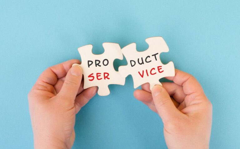 promoting services vs physical products