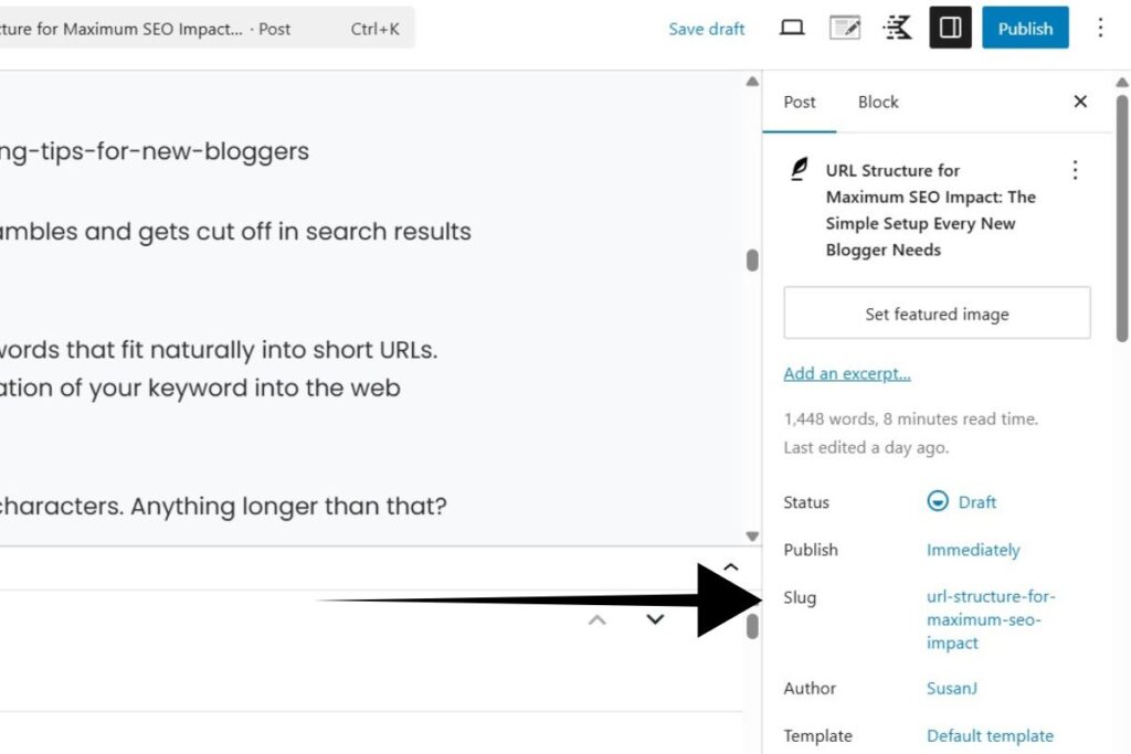 how to change slug in wordpress