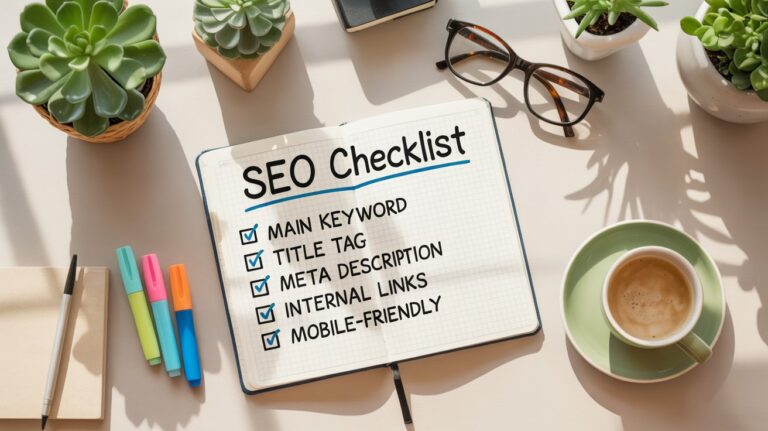 on page seo checklist for blog posts