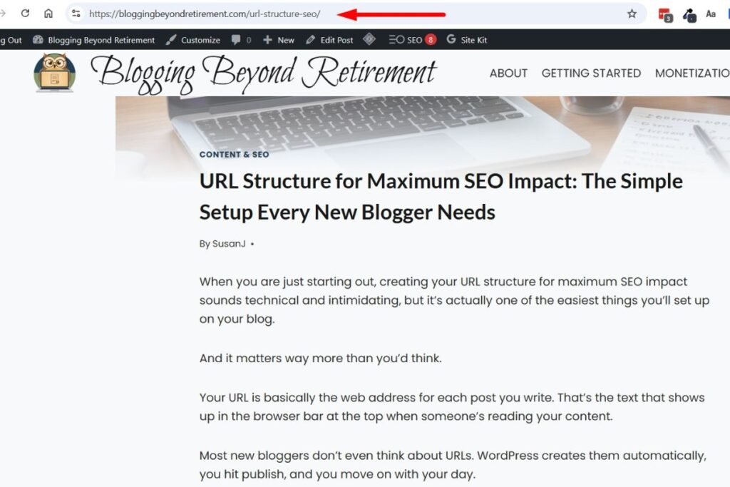 simple url structure