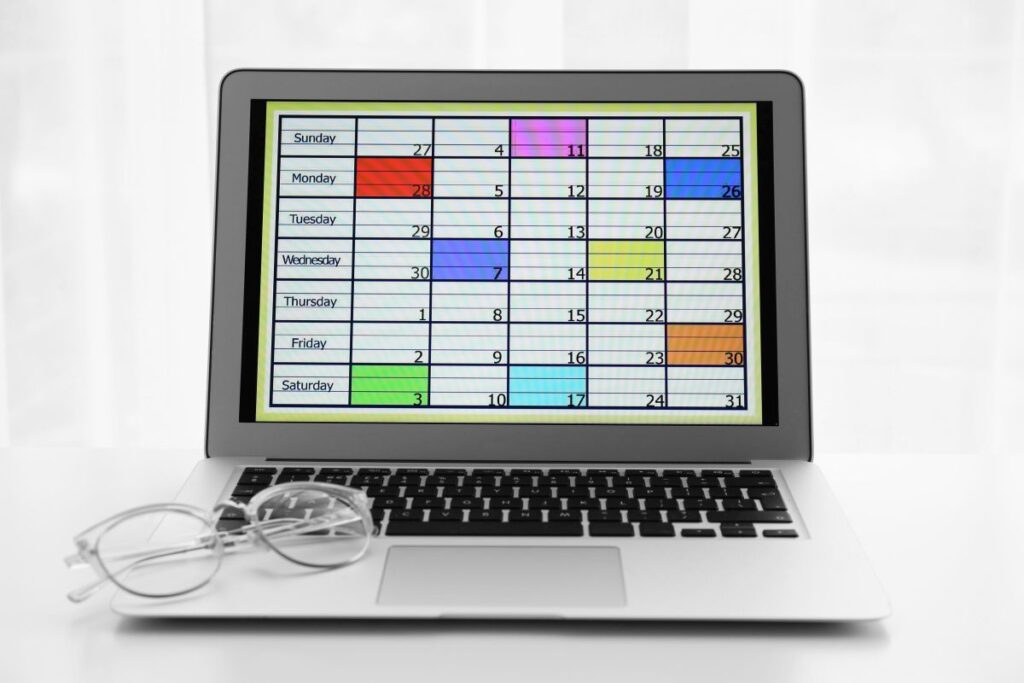 content calendar