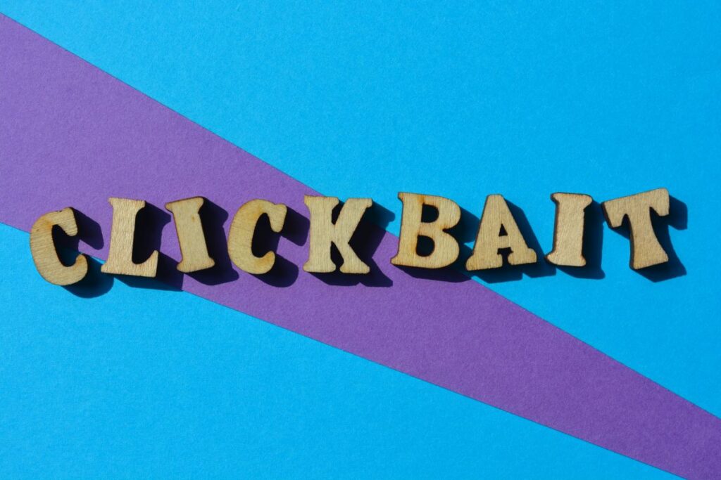 how to avoid using clickbait