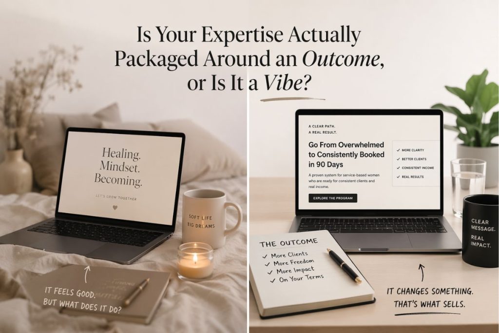 an outcome or a vibe