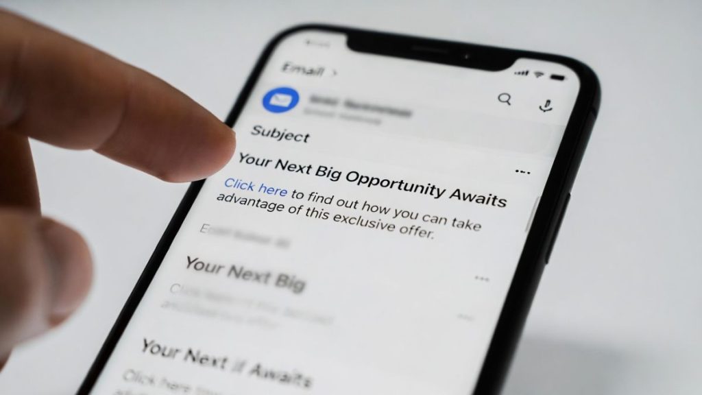 email call to action starts in the subject line